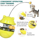 Cat Treat Dispenser Toy Ball Kitten Selfplay Interactive Tumbler Multifunction - Red