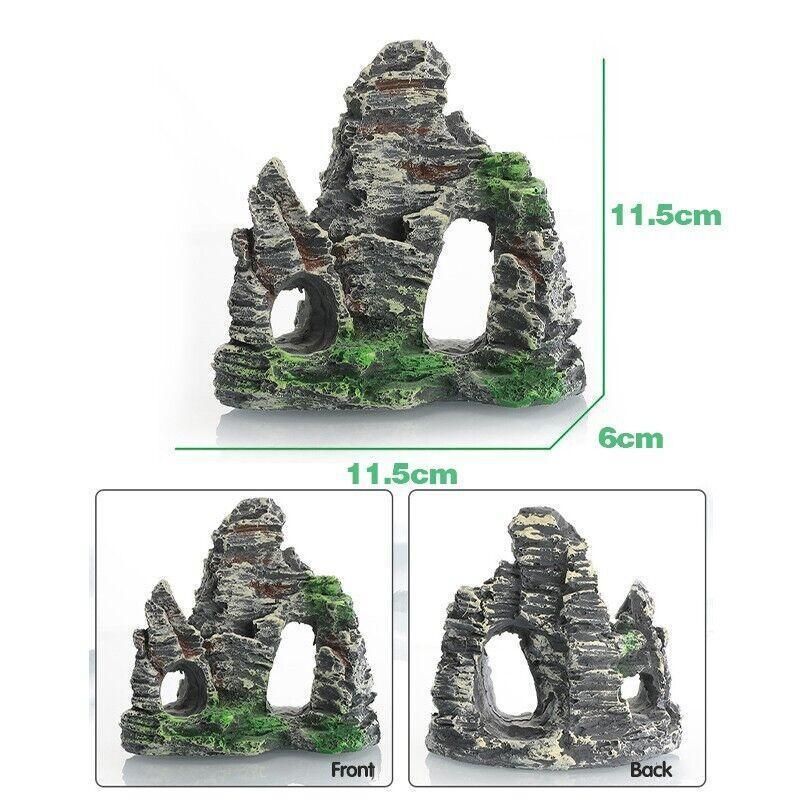 Aquarium Rockery Landscaping Cave Mountain View Decoration Ornament Fish Tank - GS1001
