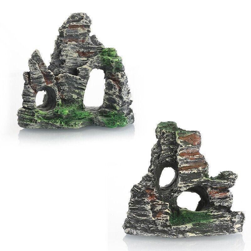 Aquarium Rockery Landscaping Cave Mountain View Decoration Ornament Fish Tank - GS1003