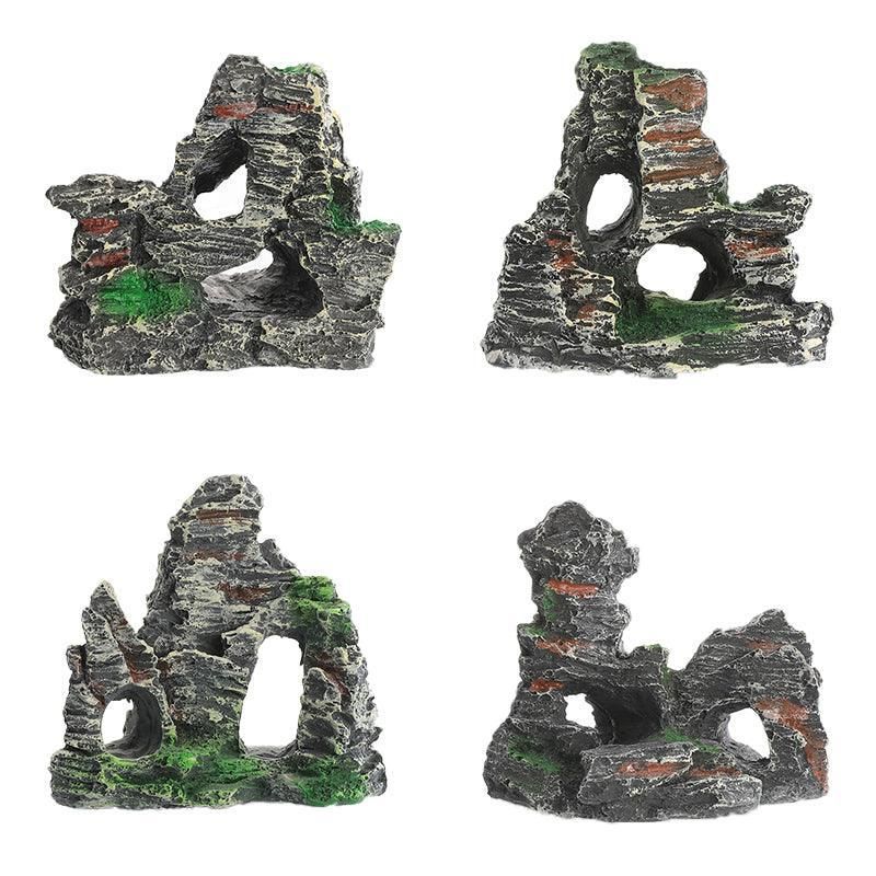 Aquarium Rockery Landscaping Cave Mountain View Decoration Ornament Fish Tank - GS1004