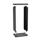 CD Case Storage Rack For 18 Cases With Double-Layer Design In Black