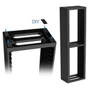 CD Case Storage Rack For 18 Cases With Double-Layer Design In Black