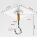 12 PCS Heavy Duty Self Adhesive Hooks Stainless Steel Ceiling Hooks for Home - Open