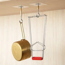 12 PCS Heavy Duty Self Adhesive Hooks Stainless Steel Ceiling Hooks for Home - Open