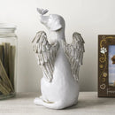 Angel Dog Statue Resin Pet Memorial Garden Dog Ornament Outdoor Animal Decor