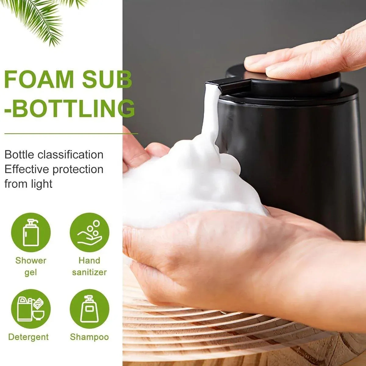 400ML Ceramic Stoneware Soap Dispenser Modern Design Lotion Pump Manual Bathroom - White