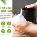 400ML Ceramic Stoneware Soap Dispenser Modern Design Lotion Pump Manual Bathroom - White