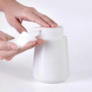 400ML Ceramic Stoneware Soap Dispenser Modern Design Lotion Pump Manual Bathroom - White