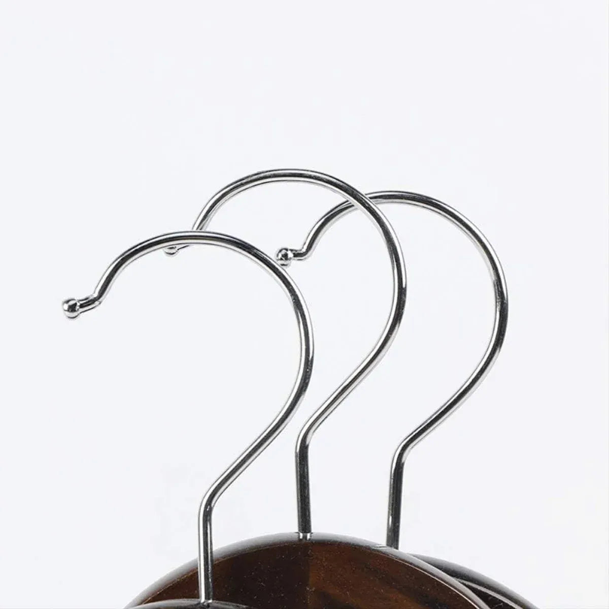 Solid Wood Coat Hanger Non Slip Thickened Clothes Strap Clip For Guest Room
