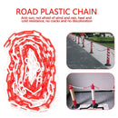 Plastic Warning Barrier Chain 25m Red White - Temporary Construction Use