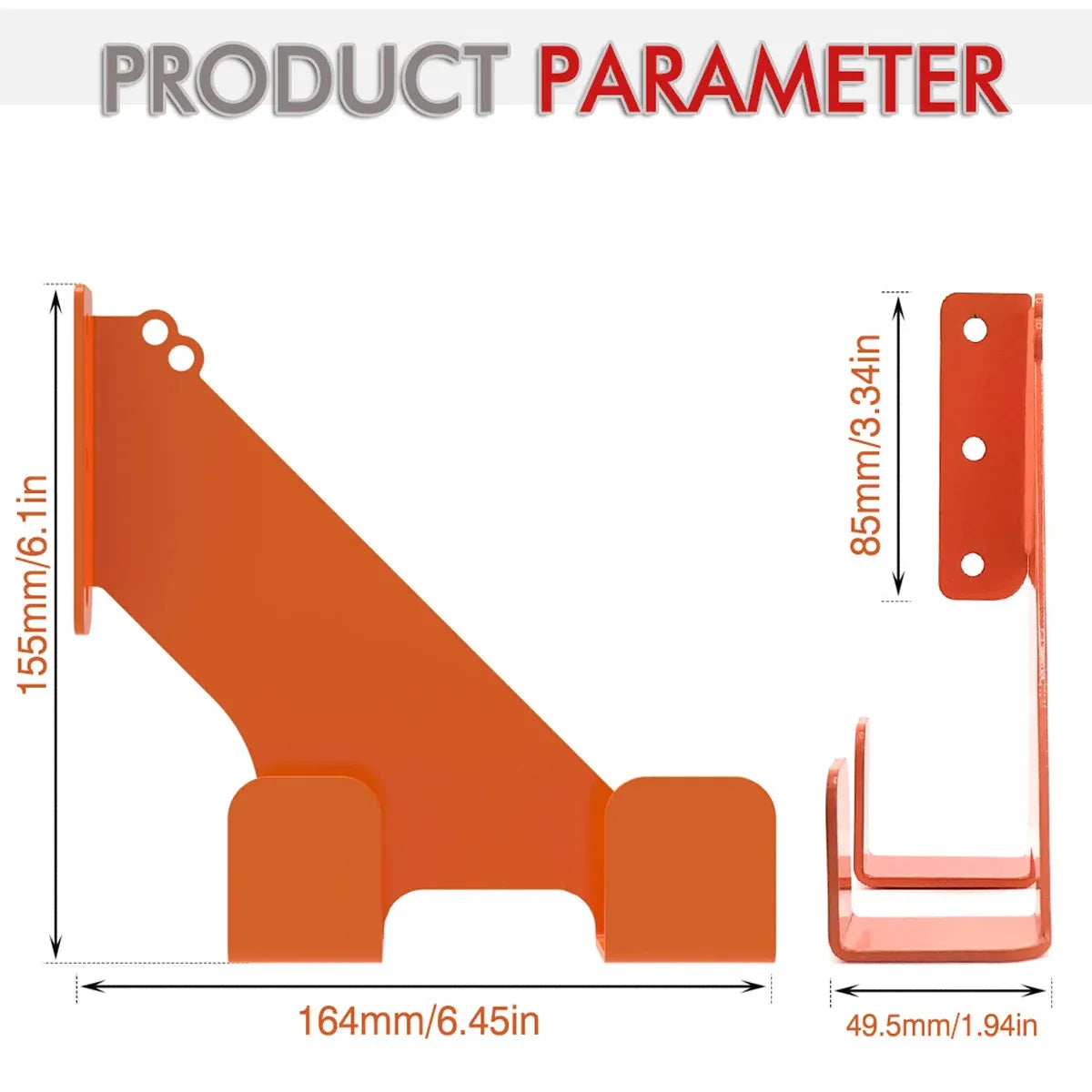 2PCS Heavy Duty Wall Hook Tool Hanger Bracket for Power Equipment Storage Use