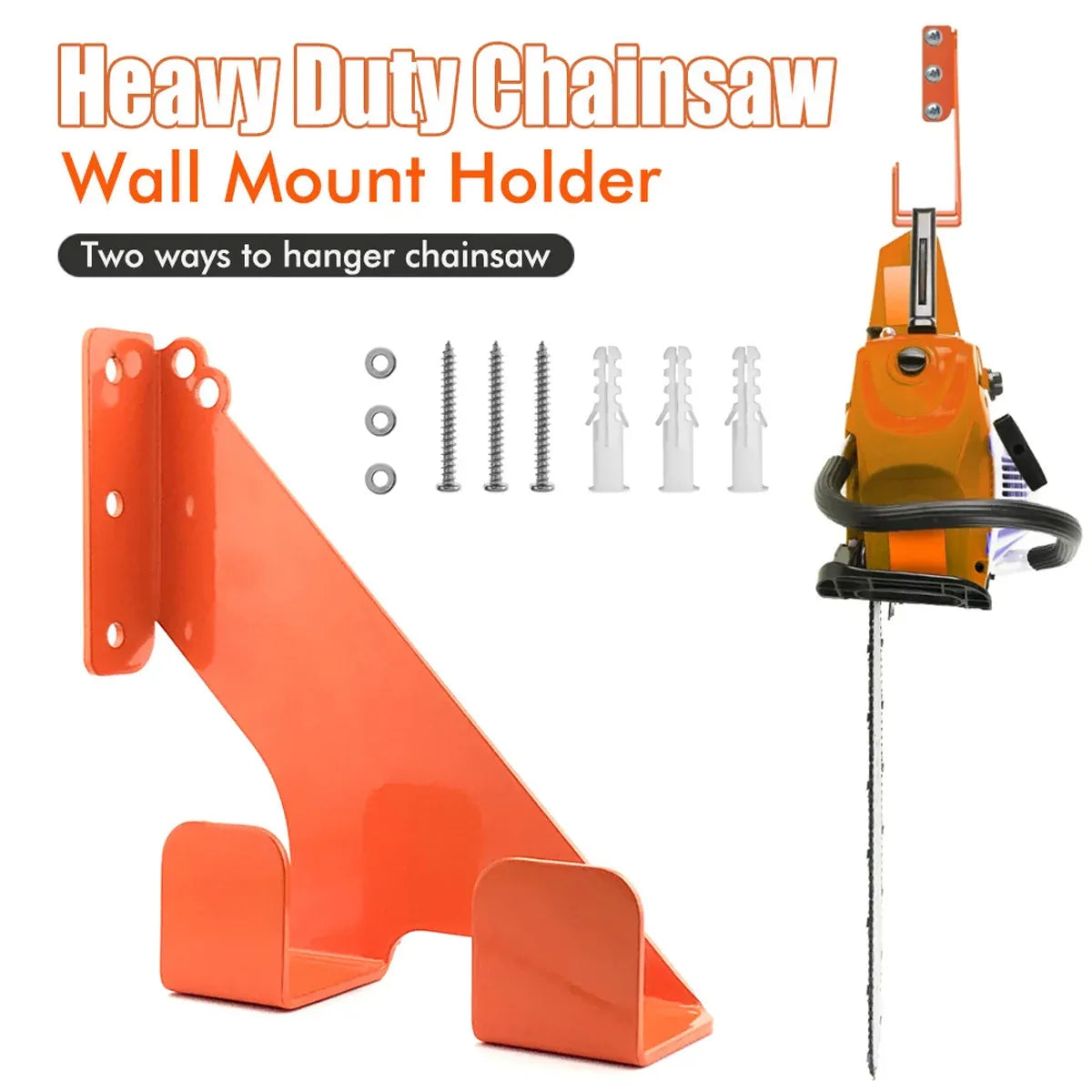 2PCS Heavy Duty Wall Hook Tool Hanger Bracket for Power Equipment Storage Use