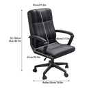 Swivel Office Chair Adjustable Height Padded Seat Computer Chair With Wheels