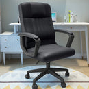 Swivel Office Chair Adjustable Height Padded Seat Computer Chair With Wheels