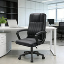 Swivel Office Chair Adjustable Height Padded Seat Computer Chair With Wheels