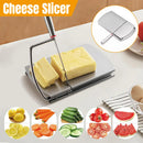 Cheese Slicer Cutter Board Stainless Steel Wire Cutting Hand Tool with Size Scale