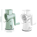 Multifunctional Vegetable Cutter Drum Slicer Kitchen Hand Cranked Grater Tool - Green