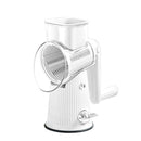 Multifunctional Vegetable Cutter Drum Slicer Kitchen Hand Cranked Grater Tool - White