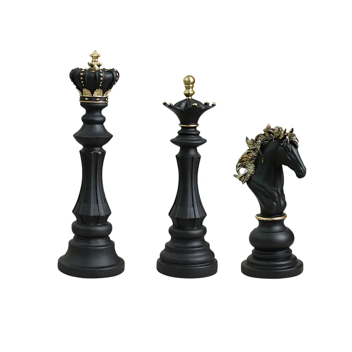 3PCS Chess Table Decoration Ornament for Home Office Desk Decorative Art Craft