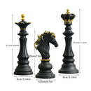 3PCS Chess Table Decoration Ornament for Home Office Desk Decorative Art Craft