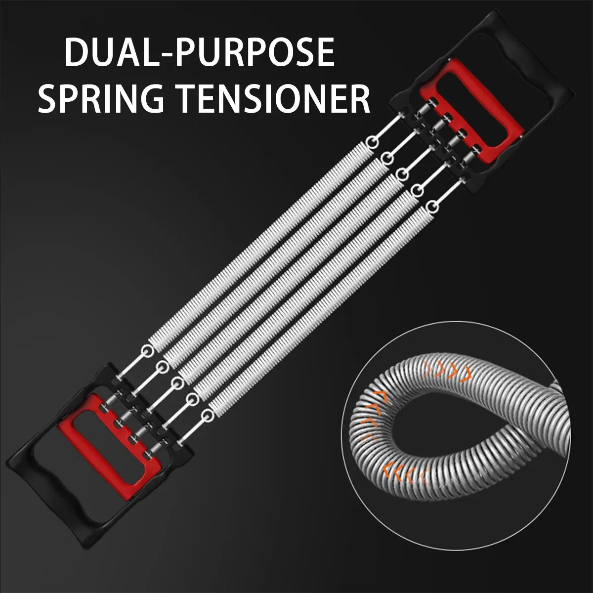 Mens Chest Expander Resistance Bands Pedal Puller Home Gym Workout Equipment