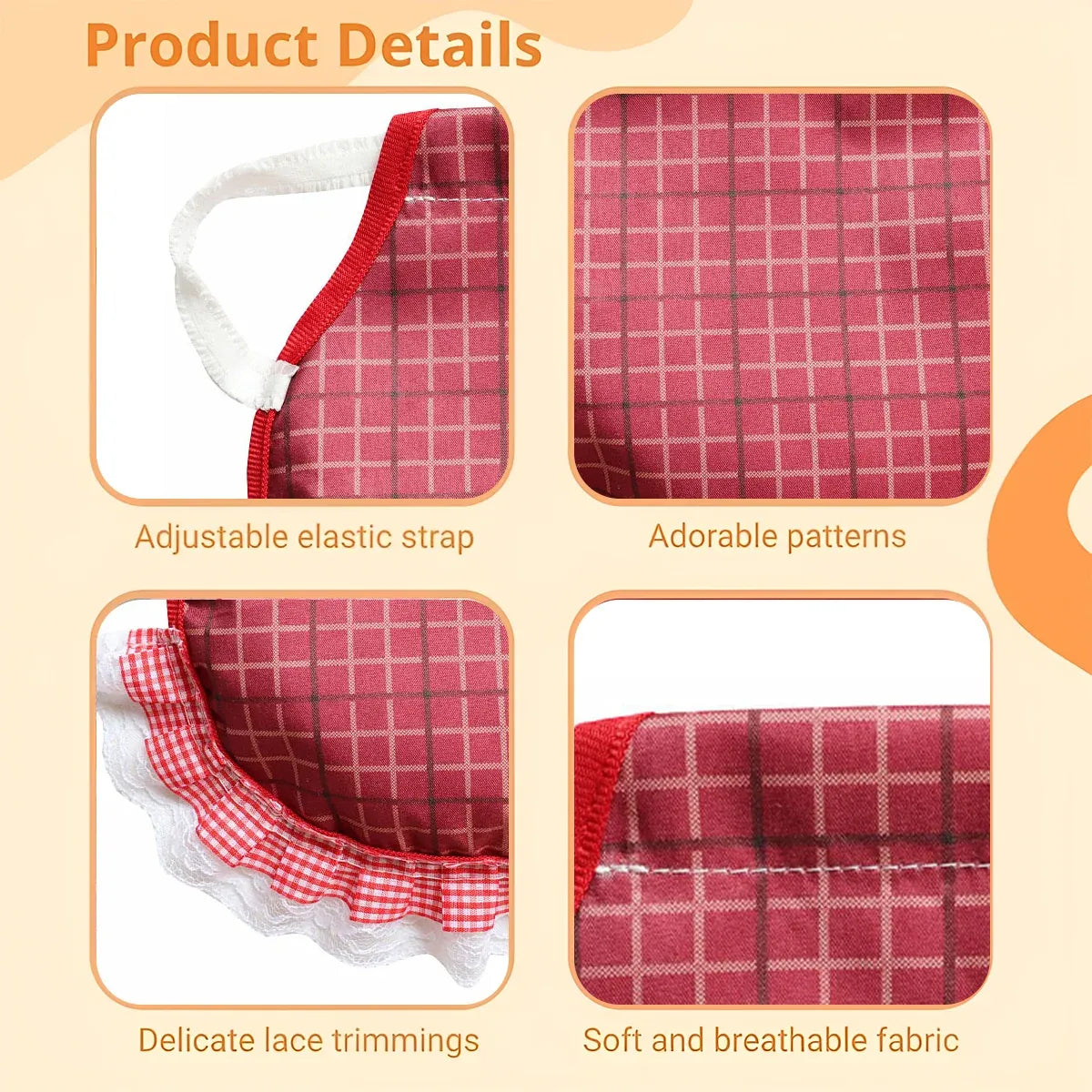 5PCS Pet Feather Protector Hen Apron Poultry Protection Apron for Chickens Birds