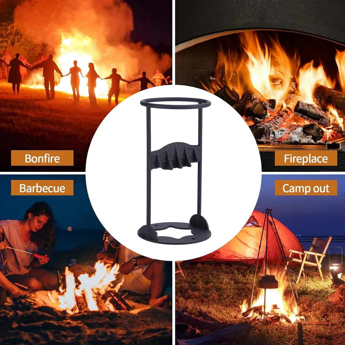 Manual Firewood Splitter Heavy Duty Log Wood Splitting Cutter Kindling Cracker