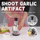 Stainless Steel Garlic Press Manual Crusher Pat Knife Kitchen Tool Garlic Use - Silver