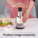 Stainless Steel Garlic Press Manual Crusher Pat Knife Kitchen Tool Garlic Use - Silver