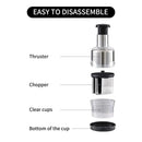 Stainless Steel Garlic Press Manual Crusher Pat Knife Kitchen Tool Garlic Use - Silver