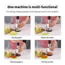 Stainless Steel Garlic Press Manual Crusher Pat Knife Kitchen Tool Garlic Use - White