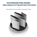 Stainless Steel Garlic Press Manual Crusher Pat Knife Kitchen Tool Garlic Use - White