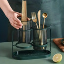 Light Luxury Chopsticks Storage Rack Household Kitchen Chopsticks Tube - Gold