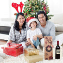 20PCS Christmas Wine Bottle Gift Bags Kraft Paper Red Wine Bag Holiday Set - Christmas Snowman