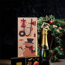 20PCS Christmas Wine Bottle Gift Bags Kraft Paper Red Wine Bag Holiday Set - Christmas Snowman