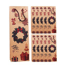 20PCS Christmas Wine Bottle Gift Bags Kraft Paper Red Wine Bag Holiday Set - Christmas Wreath