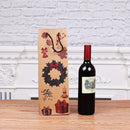 20PCS Christmas Wine Bottle Gift Bags Kraft Paper Red Wine Bag Holiday Set - Christmas Wreath
