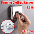 2.8m Invisible Clothesline Indoor Retractable Stainless Steel Wire Sturdy