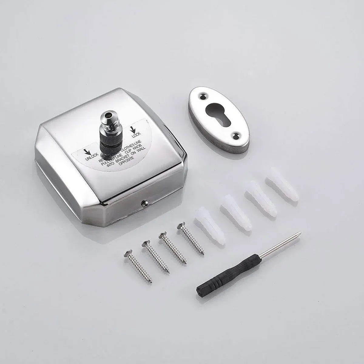 2.8m Invisible Clothesline Indoor Retractable Stainless Steel Wire Sturdy