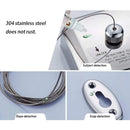 2.8m Invisible Clothesline Indoor Retractable Stainless Steel Wire Sturdy