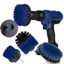 3Pcs Drill Attachment Set Drill Brush Kit Bathroom Carpet Cleaning Tool Scrubber - Yellow