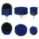 3Pcs Drill Attachment Set Drill Brush Kit Bathroom Carpet Cleaning Tool Scrubber - Yellow