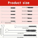 Airbrush Cleaning Brush Set Nozzle Tube Pipe Cleaner Kit For Nylon Brush Tools