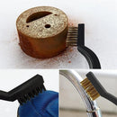 15PCS Stainless Steel Nylon Brass Scrub Brushes Metal Remover Mini Wire Brush Set