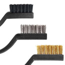 15PCS Stainless Steel Nylon Brass Scrub Brushes Metal Remover Mini Wire Brush Set