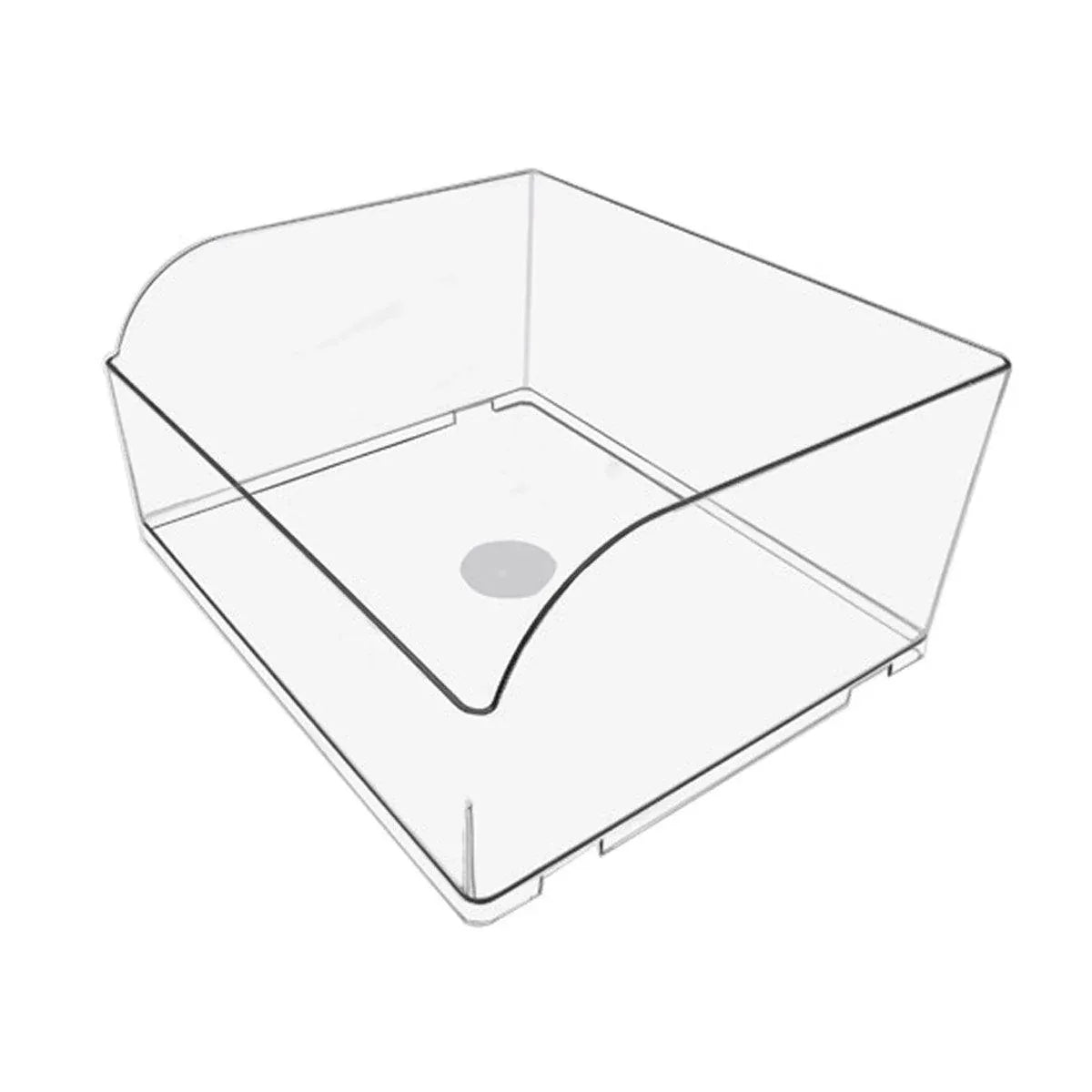10PCS Clear Plastic Storage Box Set Food Supermarket Display Organizer Container - S