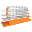 10PCS Clear Plastic Storage Box Set Food Supermarket Display Organizer Container - L
