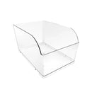 10PCS Clear Plastic Storage Box Set Food Supermarket Display Organizer Container - L