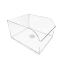 10PCS Clear Plastic Storage Box Set Food Supermarket Display Organizer Container - L
