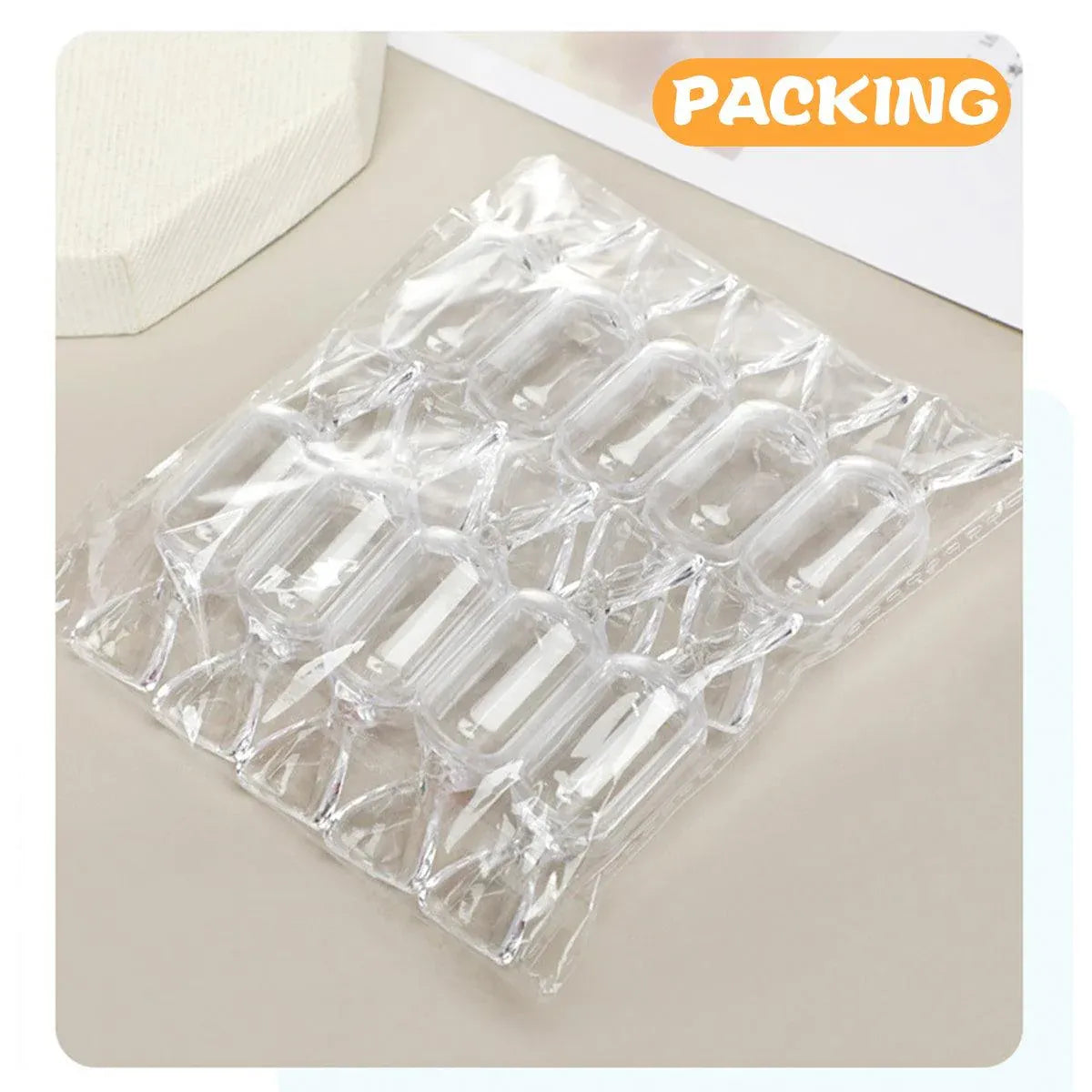 50pcs Mini Candy Box Transparent Jewellery Storage Box Earrings Holder Case